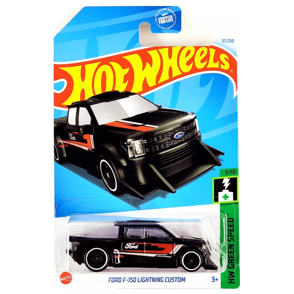 Hot Wheels Ford F-150 Lightning Custom 37/250 HW Green Speed 5/10