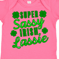 thumbnail image 4 of Inktastic Super Sassy Irish Lassy with Green 4 Leaf Clovers Boys or Girls Baby Bodysuit, 4 of 5
