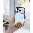 thumbnail image 5 of WIRESTER Shockproof Soft Rubber Cover Case for Apple iPhone 17 Pro 6.3" 2025, Animal Ruby Cavalier King Charles Spaniel Dog (S2) On Light Blue Background, 5 of 5