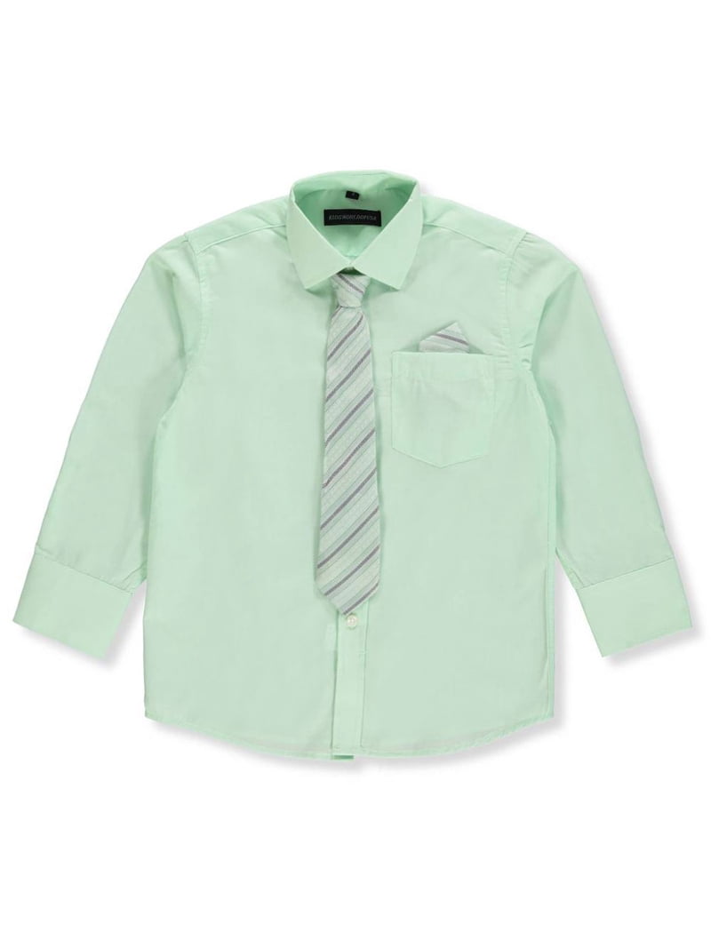 Kids World Boys' Dress Shirt with Accessories Kids World Boys' Dress Shirt with Accessories