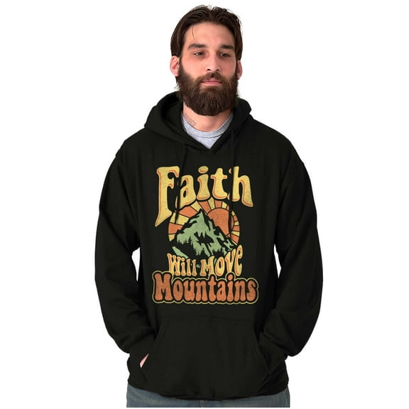 Christian Faith Will Move Mountains Hoodie Sweatshirt Women Men Brisco Brands S