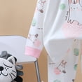 thumbnail image 5 of Caqnni Toddler Baby Boy Fall Winter Clothes Little Boy Outfit Letter Long Sleeve Sweatshirts and Jogger Pants Set Fall Winter Set for 0 6 12 18 24 M 1t 2t 3t 4t 5t 6t,3-4 Years,Pink, 5 of 7
