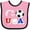 Pink and Black, variant on Inktastic Go, USA- Soccer, Football Boys or Girls Baby Bib