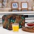 thumbnail image 6 of Yiaed Vintage Butterfly Green Print Two Slice Bread Machine Cover, Universal Size Kitchen Appliance Cover for Bread Machine,Bread Machine Cover, 6 of 7