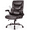Brown, variant on Ergonomic Office Chair, High Back Executive Desk Chair with Lumbar Support, Adjustable PU Leather Computer Chair with Flip-up Arms, Swivel Rolling Wheels Chair for Home and Office Use