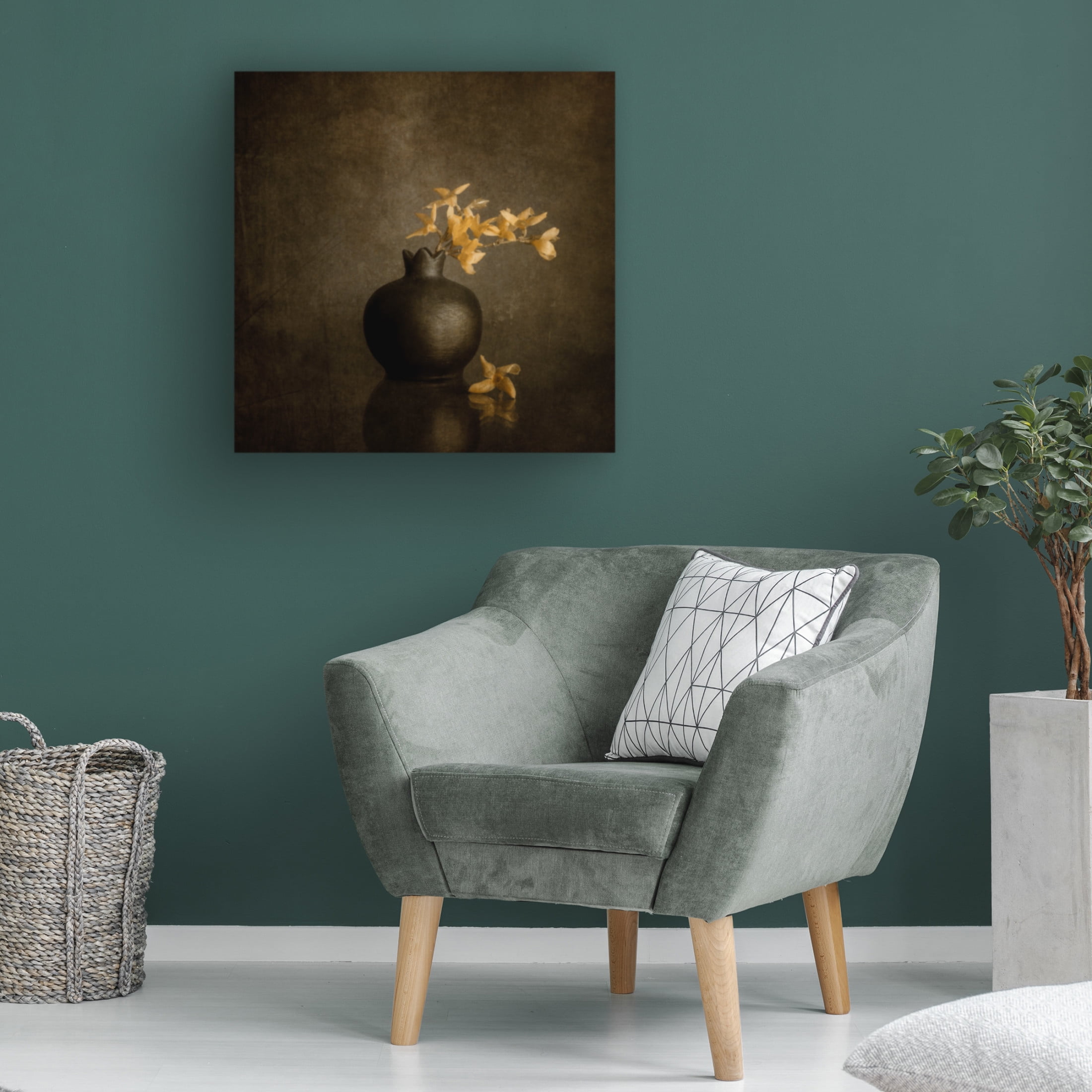 Canvas Wall Art - Cicek Kiral 'Calm Emotions' Wall Art for Living Room, Bedroom, or Office Décor by Trademark Fine Art - 14 x 14 Inches