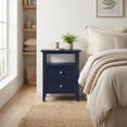 thumbnail image 4 of Midnight Blue Nightstand with 2 Drawers and Modern Design, 4 of 5