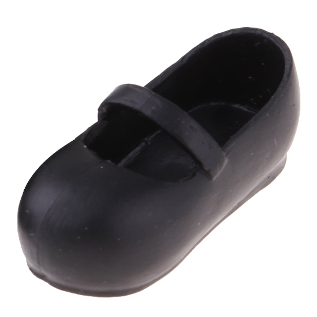 12inch Fashion Doll Shoes Casual Flats for Blythe Clothing Accessory Black