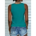 thumbnail image 3 of Women's Crew Neck Casual Loose Sleeveless Shirt Lace Tanks Tops, 3 of 4