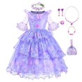 thumbnail image 1 of Disfraces de Encanto para niñas, vestido de princesa para Cosplay, con Encanto de Isabella, Carnaval, Navidad, fiesta de cumpleaños, Mirabel Fivean unisex, 1 of 2