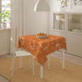thumbnail image 7 of Fall Tablecloth Square 52x52 Inch White Pumpkins Burnt Orange Table Cloth,Stain Resistance Polyester Thanksgiving Day Harvest Table Covers for Kitchen Dining,Small Tablecloth for Party Picnic, 7 of 7
