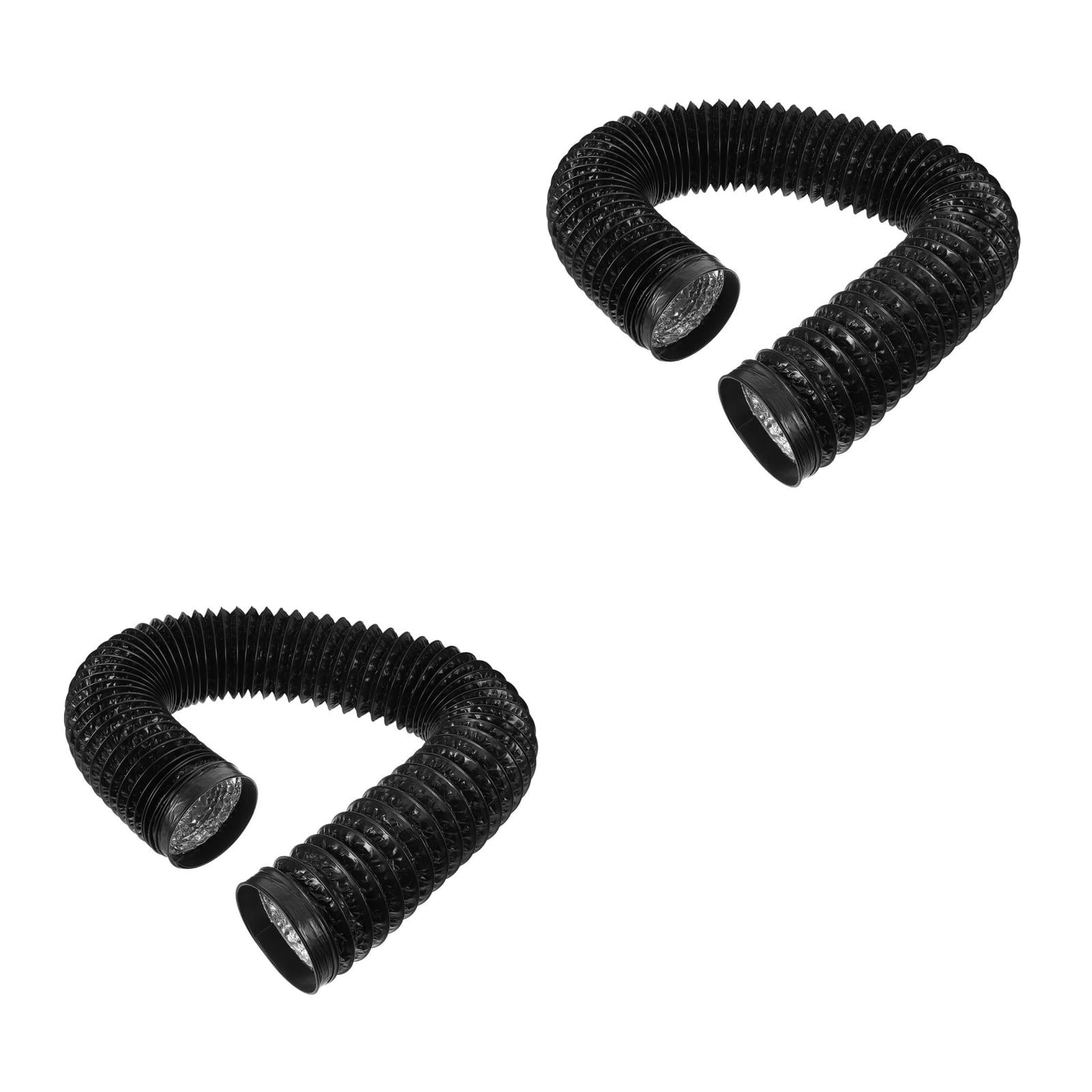 Worgeous 2pcs Flexible Dryer Vent Hose Ventilation Air Hose Flexible Ducting Aluminum Ducting Protection For Heating Cooling Ventilation Exhaust