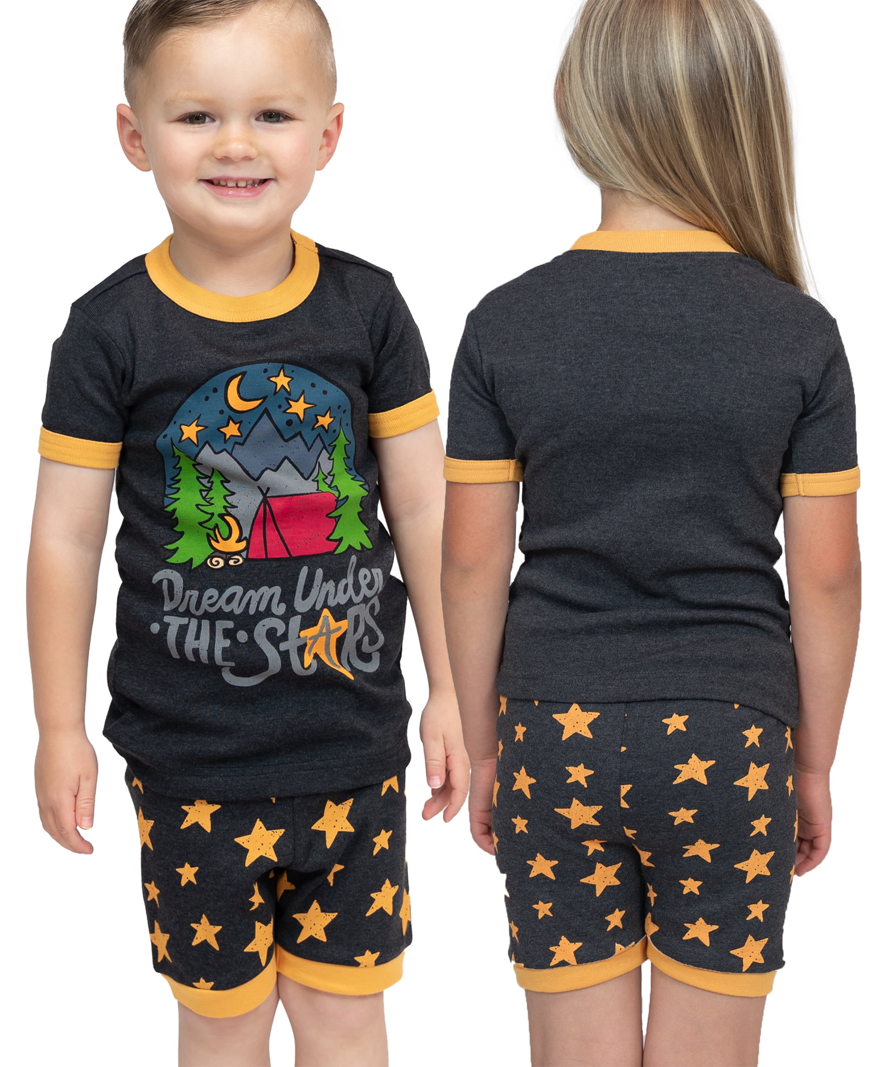 LazyOne ShortSleeve Summer PJ Sets for Girls and Male, Kids Pajama