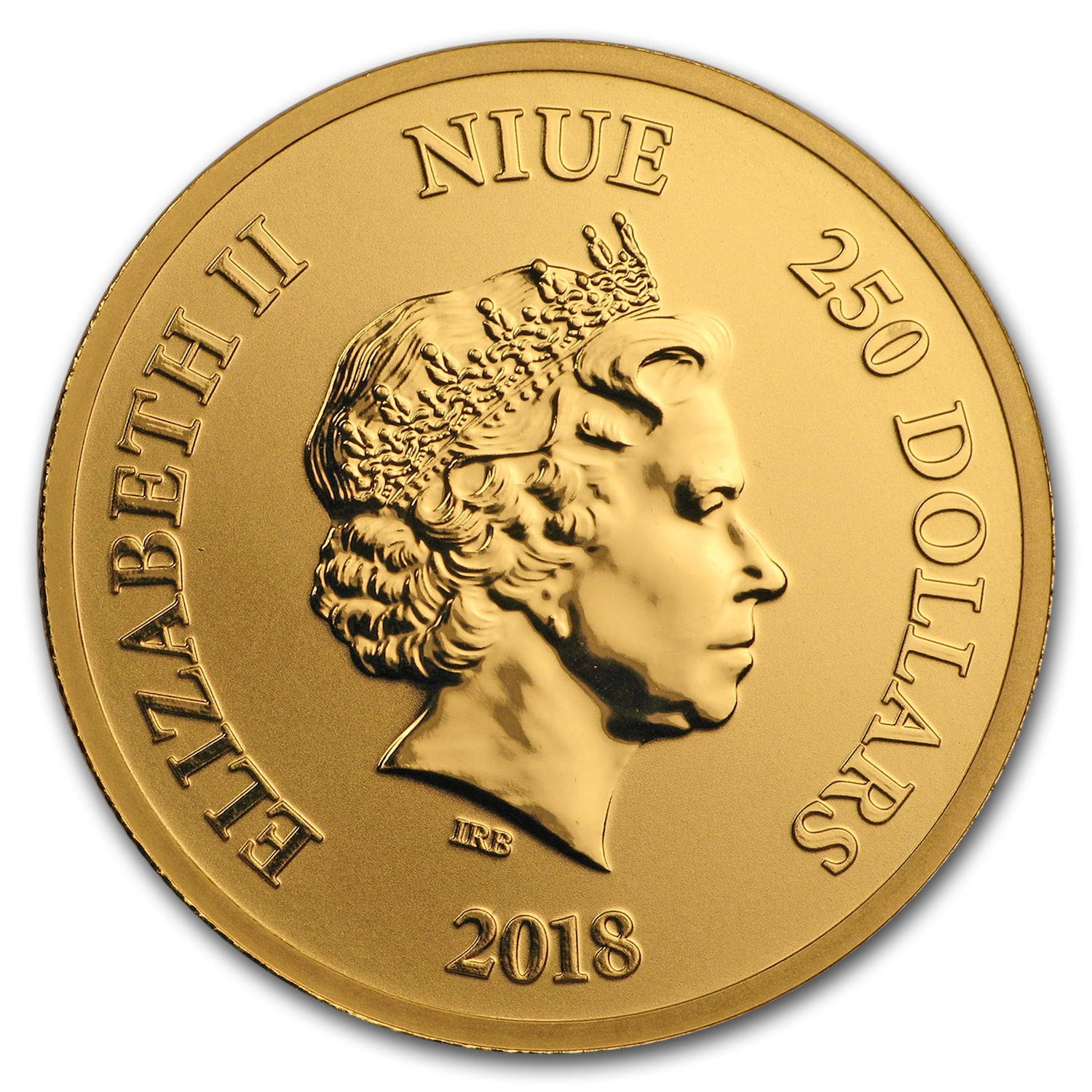 2018 Niue 1 oz Gold $250 Disney Scrooge McDuck BU - Golden Coin