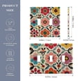 thumbnail image 2 of Yayeee Toggle Light Switch Wall Plate 2-Gang 4.56"x4.48" Decorative Outlet Cover, Colorful Flowers, 2 of 7