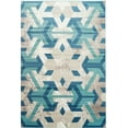 thumbnail image 1 of Ladole Rugs Irish Snowflake Pattern Area Rug Carpet in Blue Aqua Beige (7'10" x 10'5", 240cm x 320cm), 1 of 3