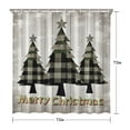 thumbnail image 5 of Shower Curtain for Bathroom Winter Christmas Tree Wood Plank Shower Curtains Durable Beautiful Shower Curtain Hooks Included,72x72Inch, 5 of 5