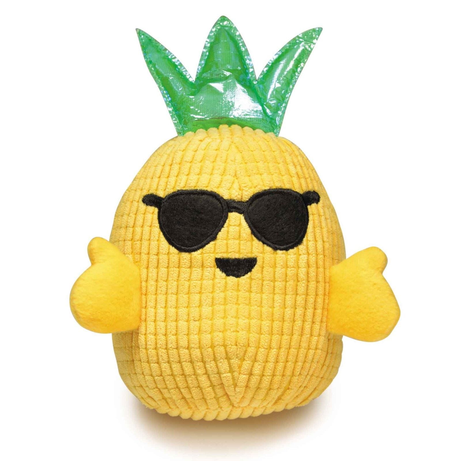 Hawaiian Breeze Pineapple Dog Toys Soft Plush Squeaker Choose Boy or Girl Fruit (Boy Pineapple