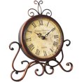 thumbnail image 3 of Miangastore Classic Vintage Desk Clock Decorative Piece Mute Design No Battery Required, 3 of 7