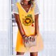 thumbnail image 2 of Vestido casual sexy de verano para mujer Vestido de manga corta con estampado floral y cuello en V Pompotops  ghjkhdj16442, 2 of 5