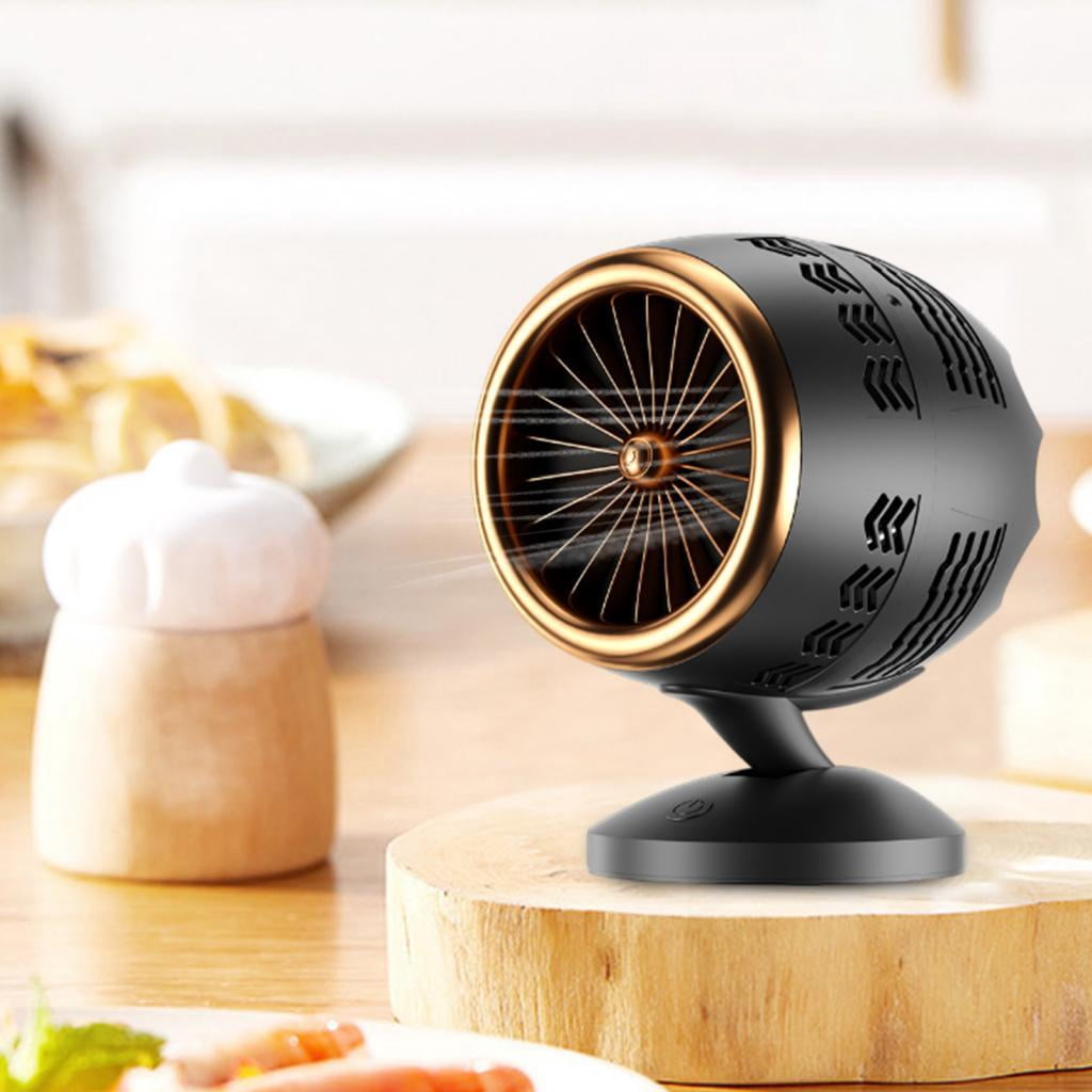Fiocias Countertop Kitchen Exhaust Fan Mute Easy to Use Replaceable Filter Desktop Range