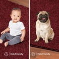 thumbnail image 6 of Furnish My Place Burgundy 2' x 26' Solid Color Rug Runner, Made In Usa, Living Room, Indoor, 6 of 12