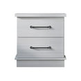 thumbnail image 5 of Home Design Herne Nightstand with 2 Spacious Drawers and Wide Surface, White, Easy Assembly, 5 of 5