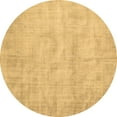 thumbnail image 1 of Ahgly Company Indoor Round Abstract Brown Contemporary Area Rugs, 7' Round, 1 of 4