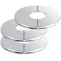 Artrylin Wall Split Flange, 3Pcs Self Adhesive Round Escutcheon Plate 304 Stainless Steel Wall-mounted Pipe Hole Cover for Various Pipes (24mm/0.94inch ID)