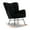 Black, variant on Soft Teddy Glider Chair / Ideal for Indoor Spaces like Bedroom