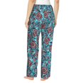 thumbnail image 3 of Pajama Pants Women, cute flowers_M Sweatpants Soft Sleep Lounge Pants, Casual PJ Bottoms Pants with Pockets, 3 of 5