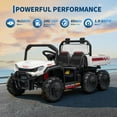 thumbnail image 3 of Eastvita 24V 4WD Electric Ride-On Dump Truck, 2-Seater, Remote, Dump Bed, 3 Speeds, Music, 3 of 8