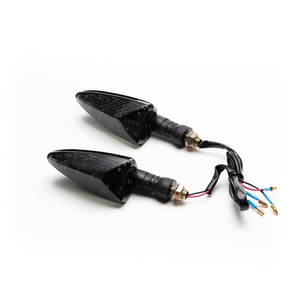 Kit 2 Luces Direccionales Iron Led Secuenciales Giro y Luz De Circulación 12V Universales 215-Azul