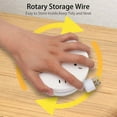 thumbnail image 5 of Retractable Power Space Saving Power Surge Protector - 4 Socket Flat Plug Strip  with Smart 2 USB  70.8 inch Long Extension Cable Suitable for Travel or Home Use, 5 of 5