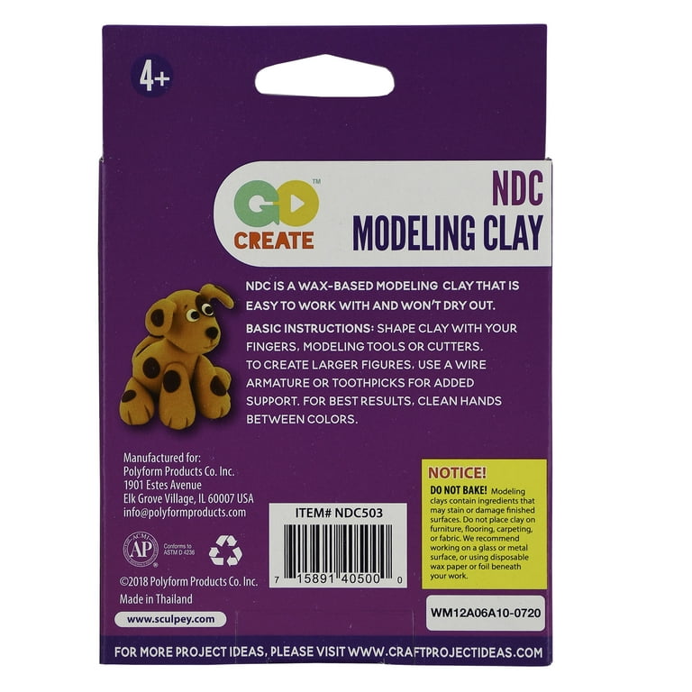 Hello Hobby EZ Shape 1 lb. Non-Drying Natural Modeling Clay