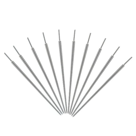 DESIGNICE 10Pcs Stainless Steel Piercing Taper Insertion Tool for Easy Safe Piercing Use Silver