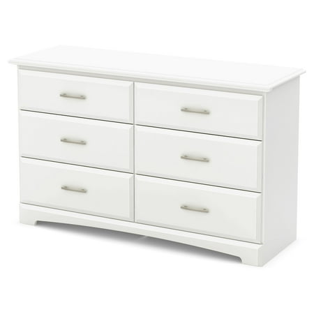 South Shore Callesto 6 Drawer Double Dresser White Walmart Com