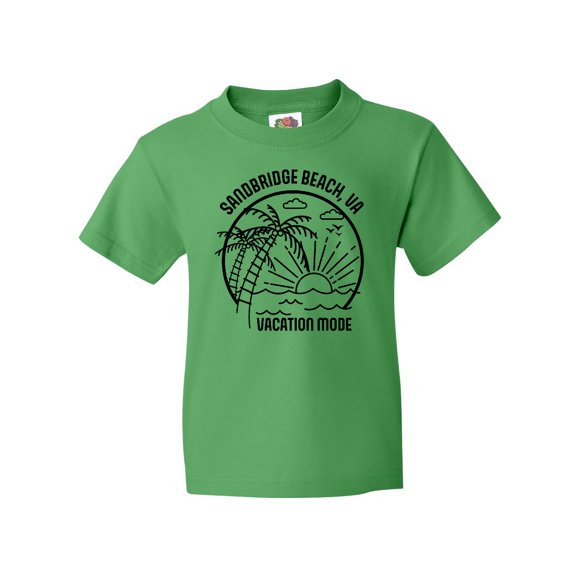 Inktastic Summer Vacation Mode Sandbridge Beach Virginia Youth T-Shirt