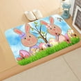thumbnail image 2 of TIELUTT Easter carpet Welcome Doormats Home Carpets Carpet Living Room Carpet Knit Blankets and Throws Soft Small Rug Carpet Area Rug Blanket Big Knotted Blankets for Bedroom, 2 of 2