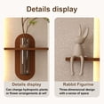 thumbnail image 5 of S-HOME Adjustable 3-Color LED Sandstone Wall Sculpture with Simulated Green Plants and Rabbit Statue for Bedrooms, 5 of 12