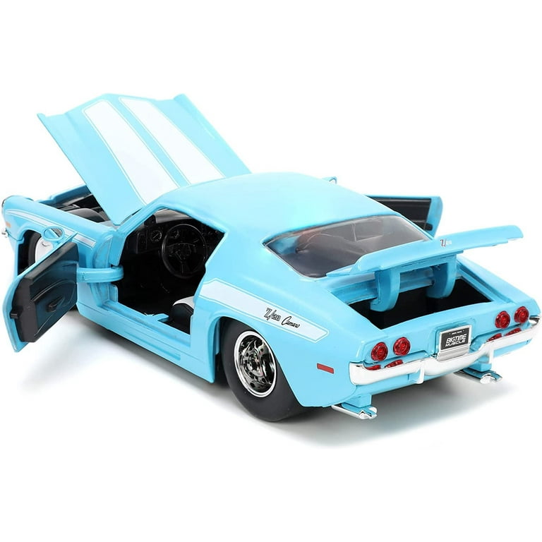 Jada 1971 Chevrolet Camaro Z-28 Light Blue with White