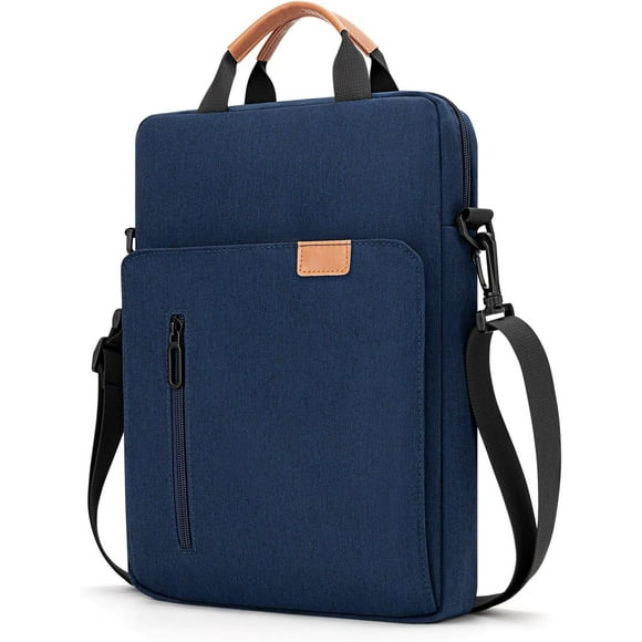 shiyou-Vertical Laptop Case Computer Bag for 13-13.3 Inch MacBook Air/Pro Computer Notebook, Waterproof Protective Lightweight Laptop Computer Cover Bag, Navy Blue
