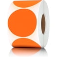 thumbnail image 1 of Lot de 600 Autocollants Ronds à Codage de Couleur à Pois Ronds (2“, Orange), 1 of 8