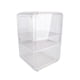thumbnail image 4 of Organizador de botellas de agua de acrílico, resistente, a prueba de polvo, fácil de limpiar, soporte de almacenamiento para gabinete de escritorio, grande, 3 capas, blanco, 4 of 5
