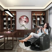Heated Swivel Electric Massage Chair Full Body Massage Recliner Ergonomic Electric Massager Universal Leather Chair