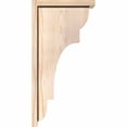 thumbnail image 3 of 5 1/2"W x 12"D x 24"H New Brighton Smooth Corbel w/Backplate, Douglas Fir, 3 of 9