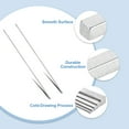 thumbnail image 3 of Uxcell 2 Pcs Steel Bar, 1/8" Height x 1/8" Width x 12" Length Square Steel Key Stock Cold-Drawn Steel Bars Precision Key Stock Square Steel Bar, 3 of 4