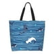 thumbnail image 1 of Fotbe Sharks on White Blue Striped Bolsa Tote Estética de Lona con Estampado para Mujer - Bolsa Reutilizable de Hombro Casual para Vacaciones, Compras, Trabajo y Gimnasio, 1 of 8