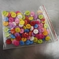 thumbnail image 2 of DRAFIDEEP Colorful Buttons Assorted Color 100PC Round Plastic Sewing Buttons for Kids Craft Projects, 2 of 7
