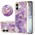 thumbnail image 2 of Case for Samsung Galaxy A11 Marble-patterned phone case with 360° rotating ring stand - Stylish and practical protection, 2 of 6